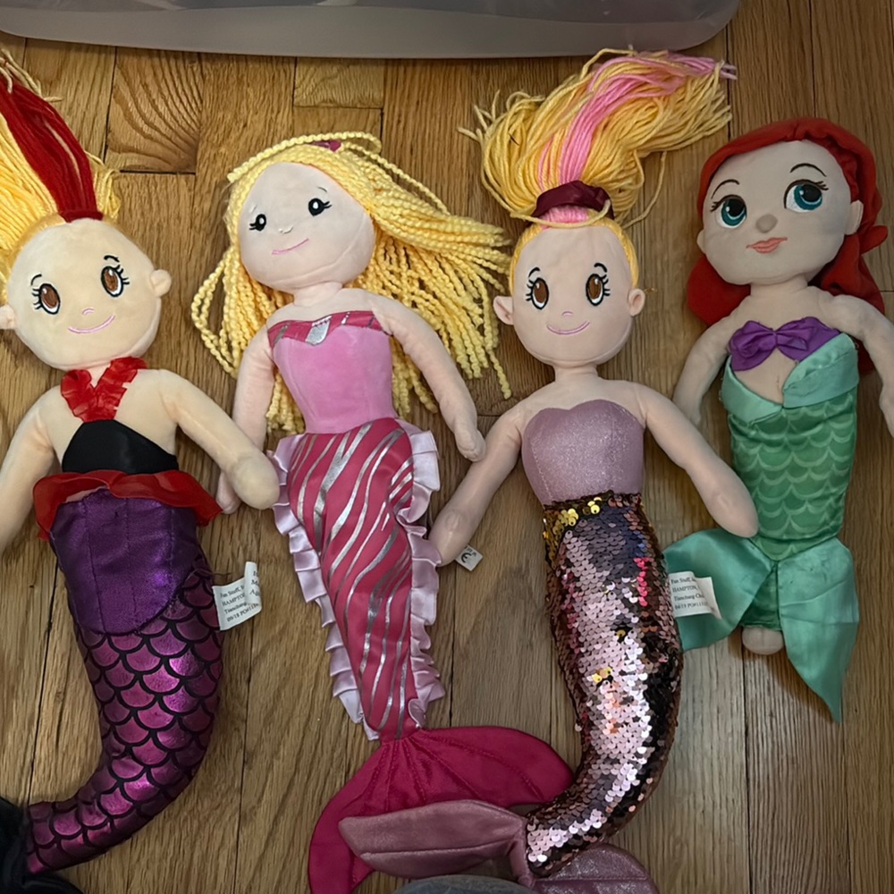 Mermaid Plush Doll Set - Multicolor